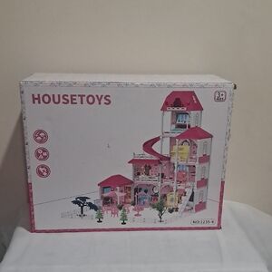 Pink and White Dollhouse